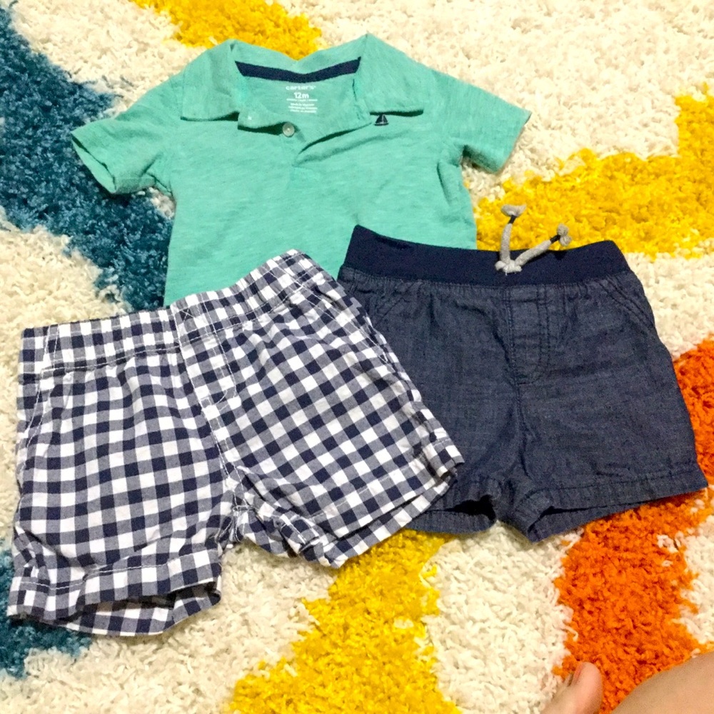 ☀️Carter’s baby boy polo shirt outfit